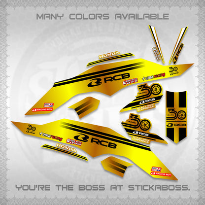 CLICK 125 V3 DECALS (2026 30TH ANNIVERSARY RACING DESIGN) STICKER DECALS By STICKABOSS