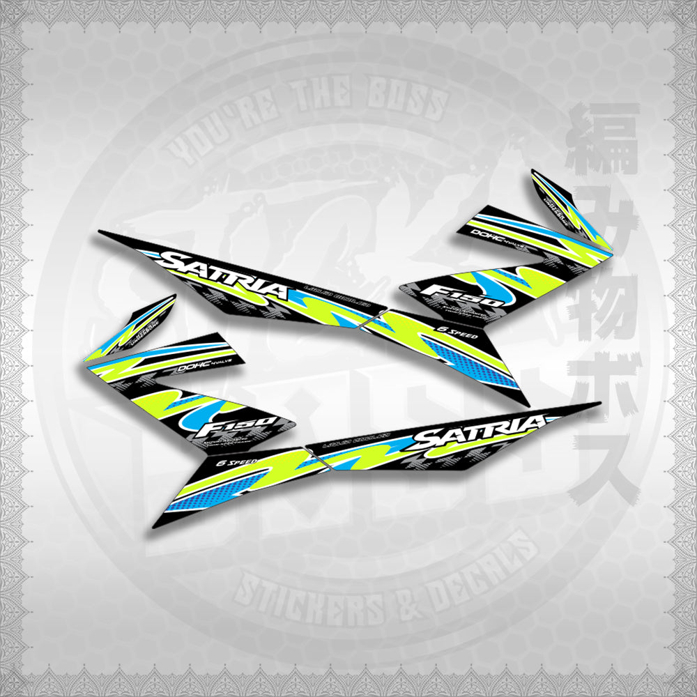 STICKER DECALS for RAIDER 150 FI (RFISATHMATH02) By STICKABOSS (SOFIE LAMINATED WATERPROOF)