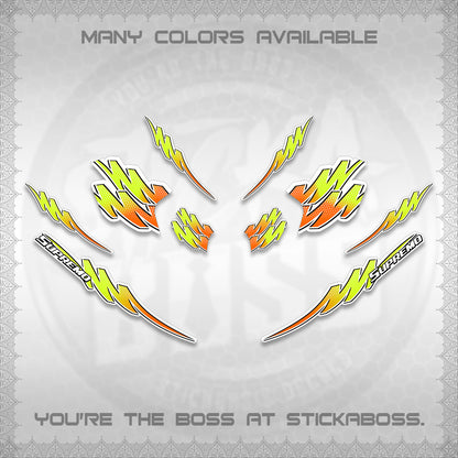 ADV 160 FOR WHITE STRIPING (2 TONE PUTRA VIRDIAN)STICKER DECALS BY STICKABOSS