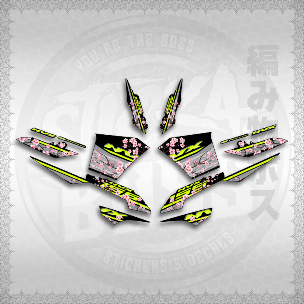 STICKER DECALS for AEROX V3 ALPHA TURBO INDO-MALAYSIAN (AV3SAIN) By STICKABOSS (SOFIE LAMINATED WATERPROOF)