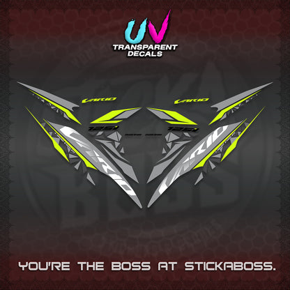 CLICK 125 V2 VARIO UV TRANSPARENT DECALS (2018–2022 STYLE DESIGN) STICKER DECALS BY STICKABOSS