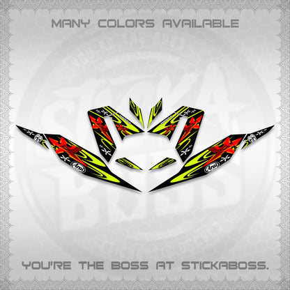 CLICK 125 V4 DECALS (2026 ARAI STAR RACING DESIGN) STICKER DECALS By STICKABOSS