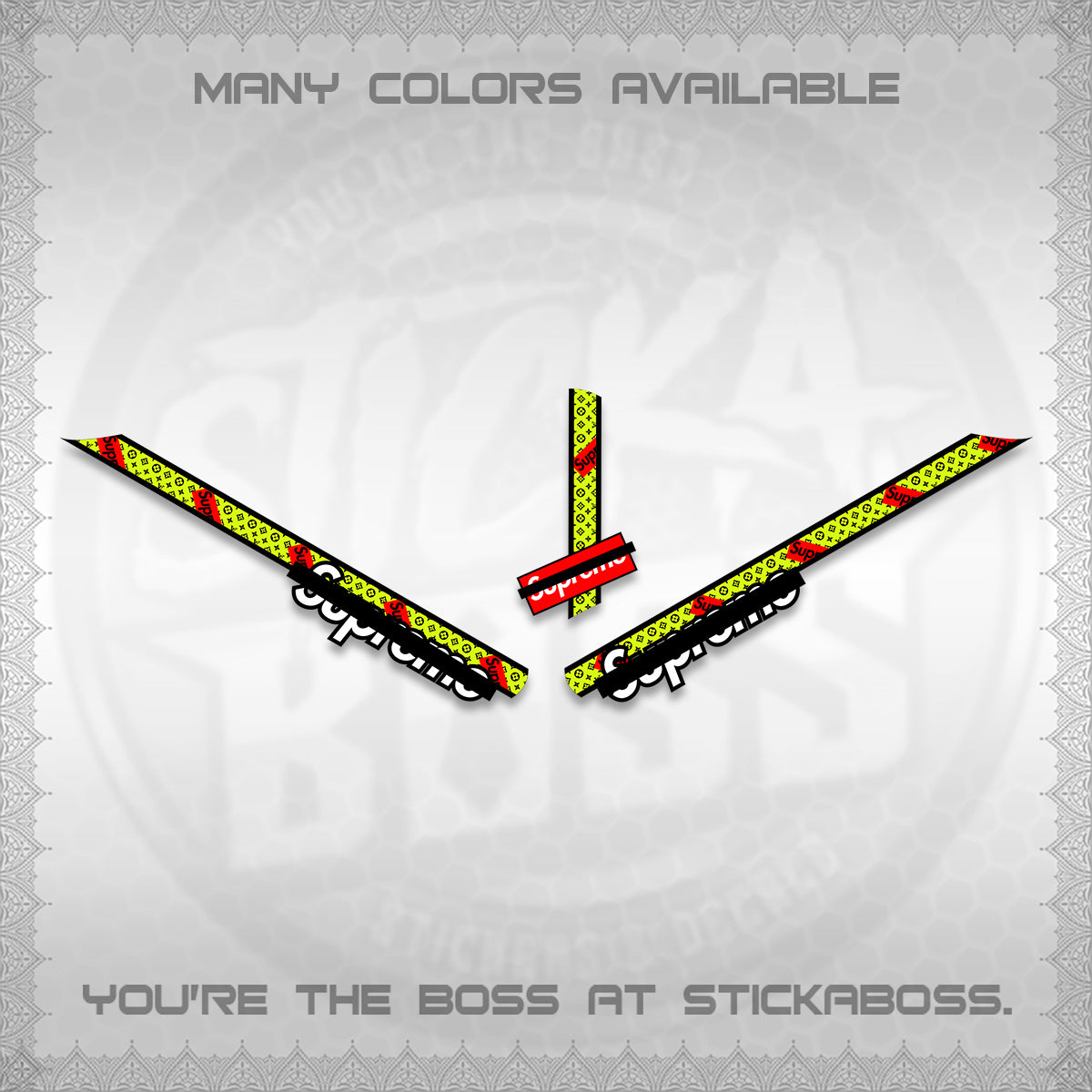 GIORNO 125 DECALS (2026 LUXSUP LV DESIGN) STICKER DECALS BY STICKABOSS