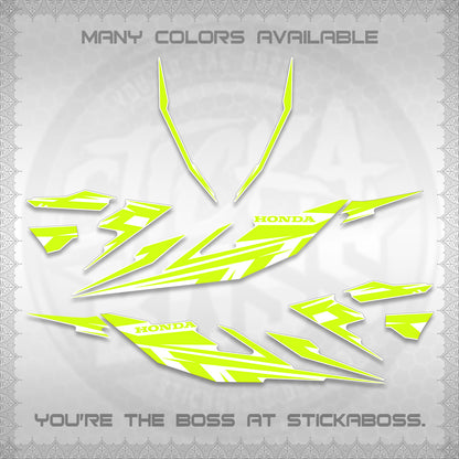 CLICK 125 V4 FOR WHITE DECALS (2026 MINIMAL 001 DESIGN) STICKER DECALS By STICKABOSS