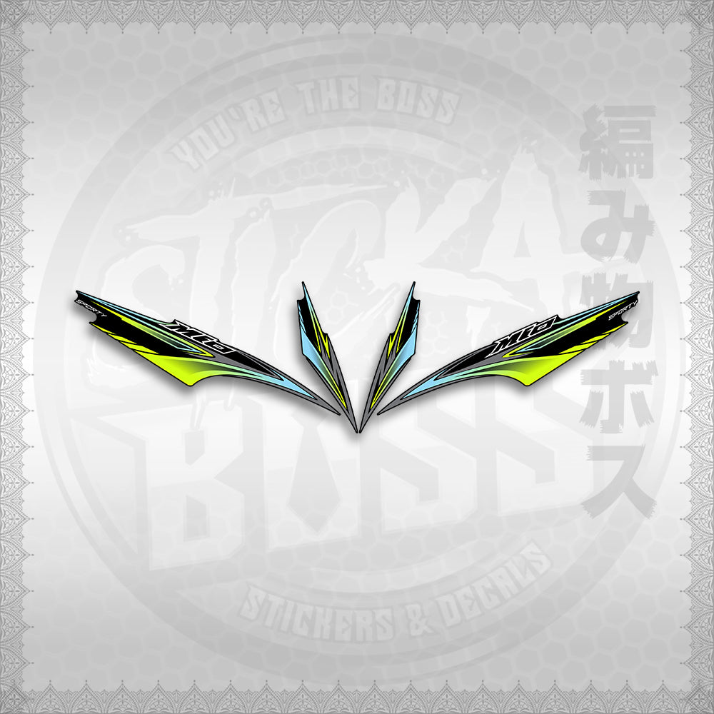 STICKER DECALS for MIO SPORTY / SMILE INDO (MSPMOA4) By STICKABOSS (SOFIE LAMINATED WATERPROOF)