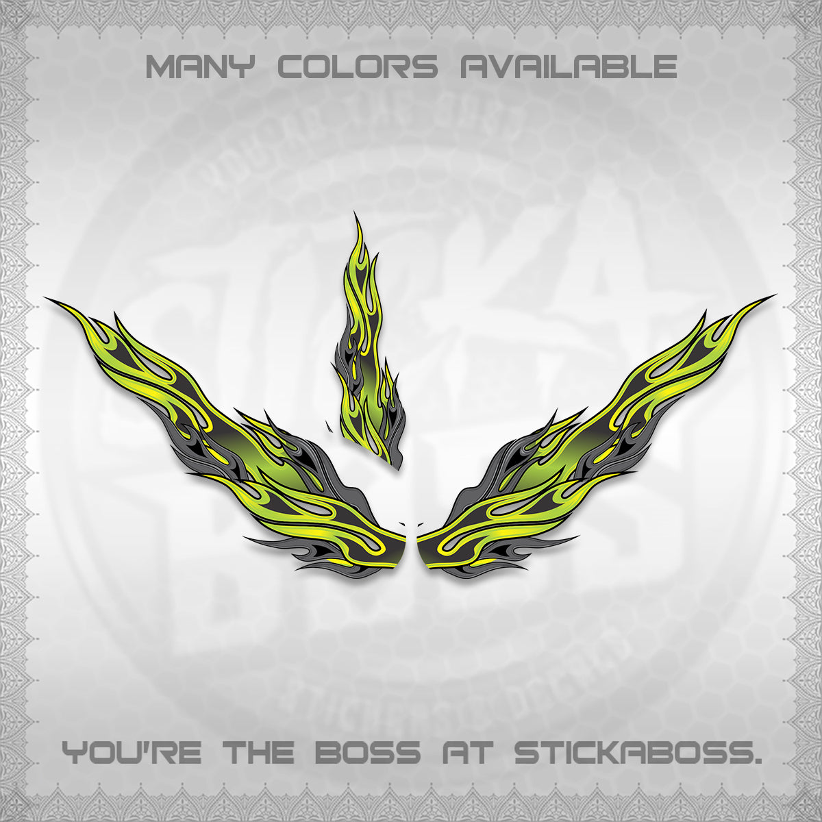 GIORNO 125 DECALS (2026 FIRE CUSTOM 003 DESIGN) STICKER DECALS BY STICKABOSS