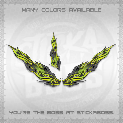 GIORNO 125 DECALS (2026 FIRE CUSTOM 003 DESIGN) STICKER DECALS BY STICKABOSS