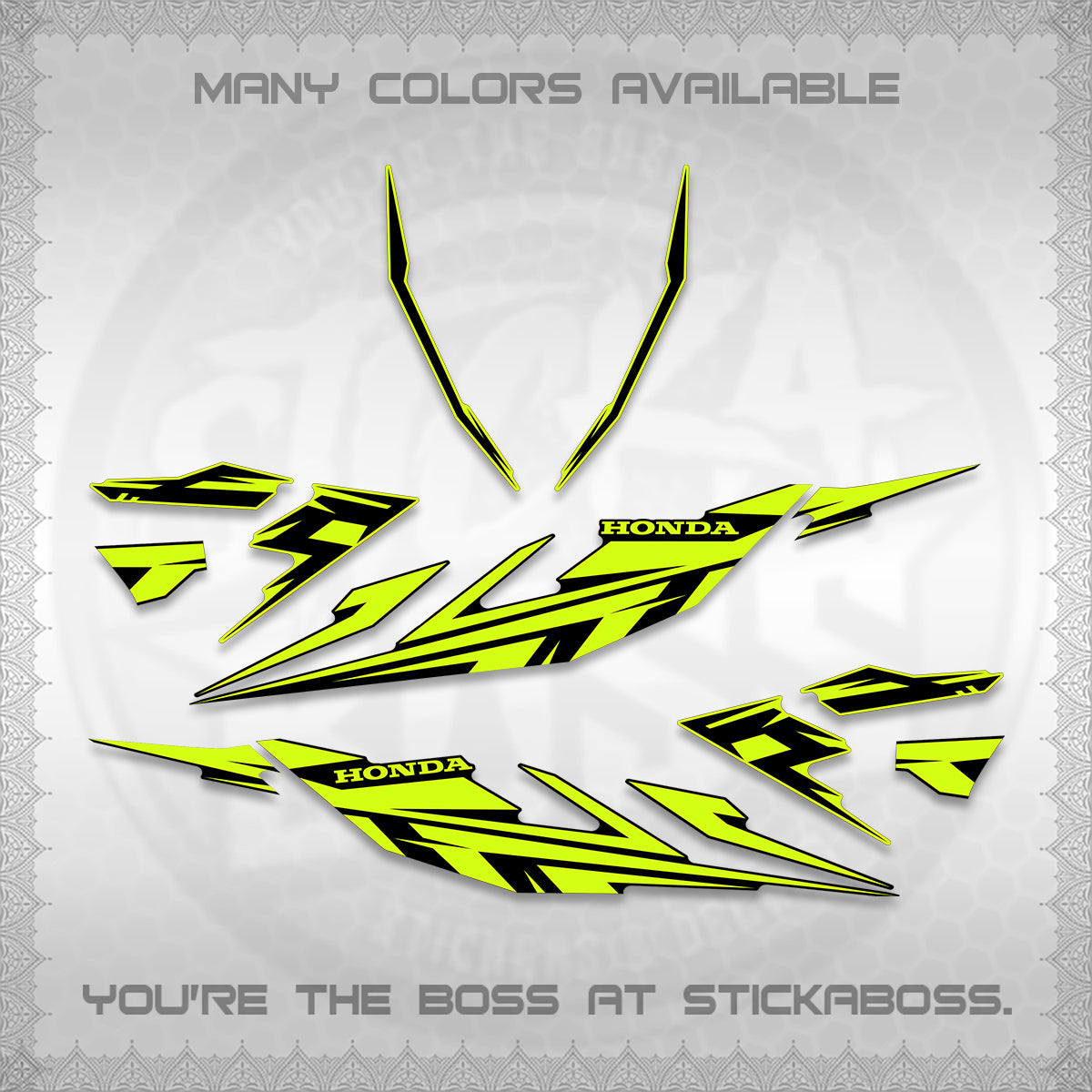 CLICK 125 V4 DECALS (2026 MINIMAL 001 DESIGN) STICKER DECALS By STICKABOSS