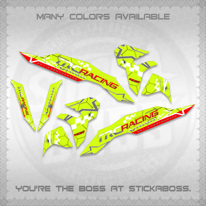 CLICK V3 DECALS (2026 TRC RACING DESIGN)STICKER DECALS By STICKABOSS