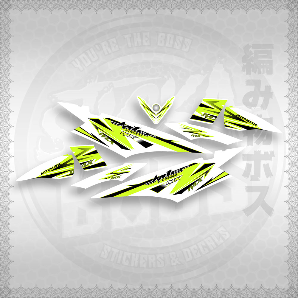 STICKER DECALS for MIO SOUL I (MSISTCAFOWH) By STICKABOSS (SOFIE LAMINATED)