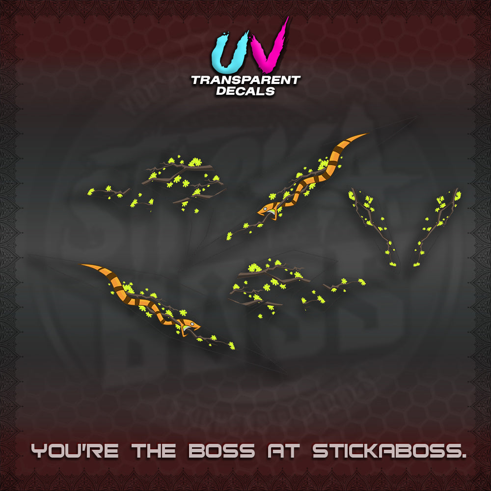 BEAT V3 UV TRANSPARENT DECAL (DELUXE KAZE DESIGN)STICKER DECALS By STICKABOSS