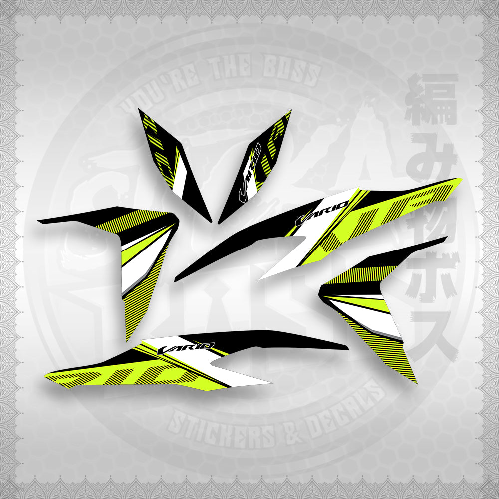 STICKER DECALS for CLICK V2 (CV2VA20MA) By STICKABOSS (SOFIE LAMINATED WATERPROOF)