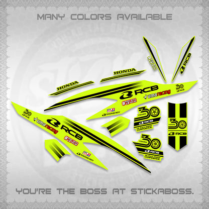 CLICK 125 V2 DECALS (2026 30TH ANNIVERSARY RACING DESIGN) STICKER DECALS BY STICKABOSS
