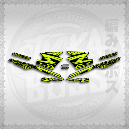 STICKER DECALS for AEROX V3 ALPHA TURBO INDO (AV314ARV9SE) By STICKABOSS (SOFIE LAMINATED WATERPROOF)