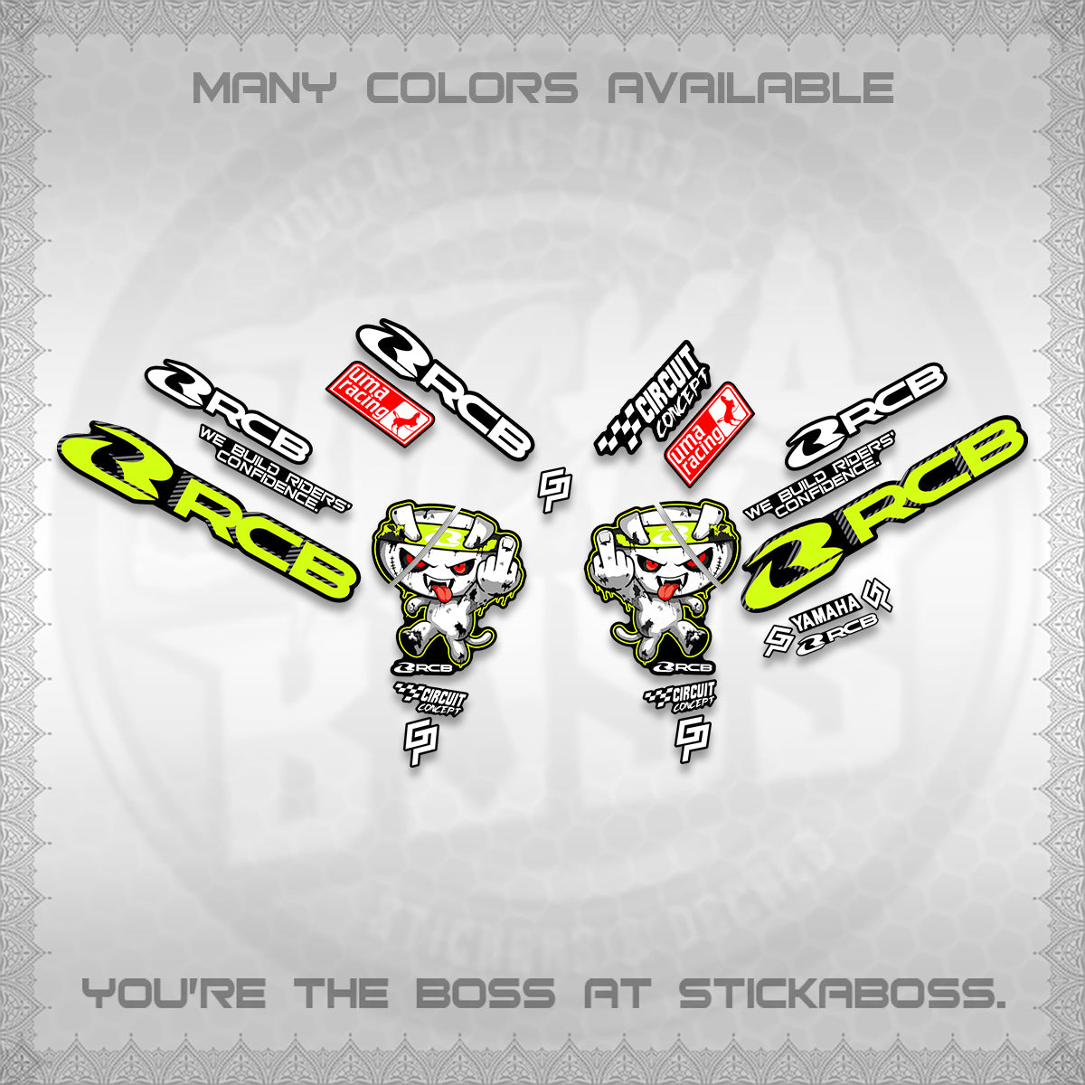 AEROX V2 DECALS (2026 RACE ZOMBIE DESIGN) STICKER DECALS By STICKABOSS