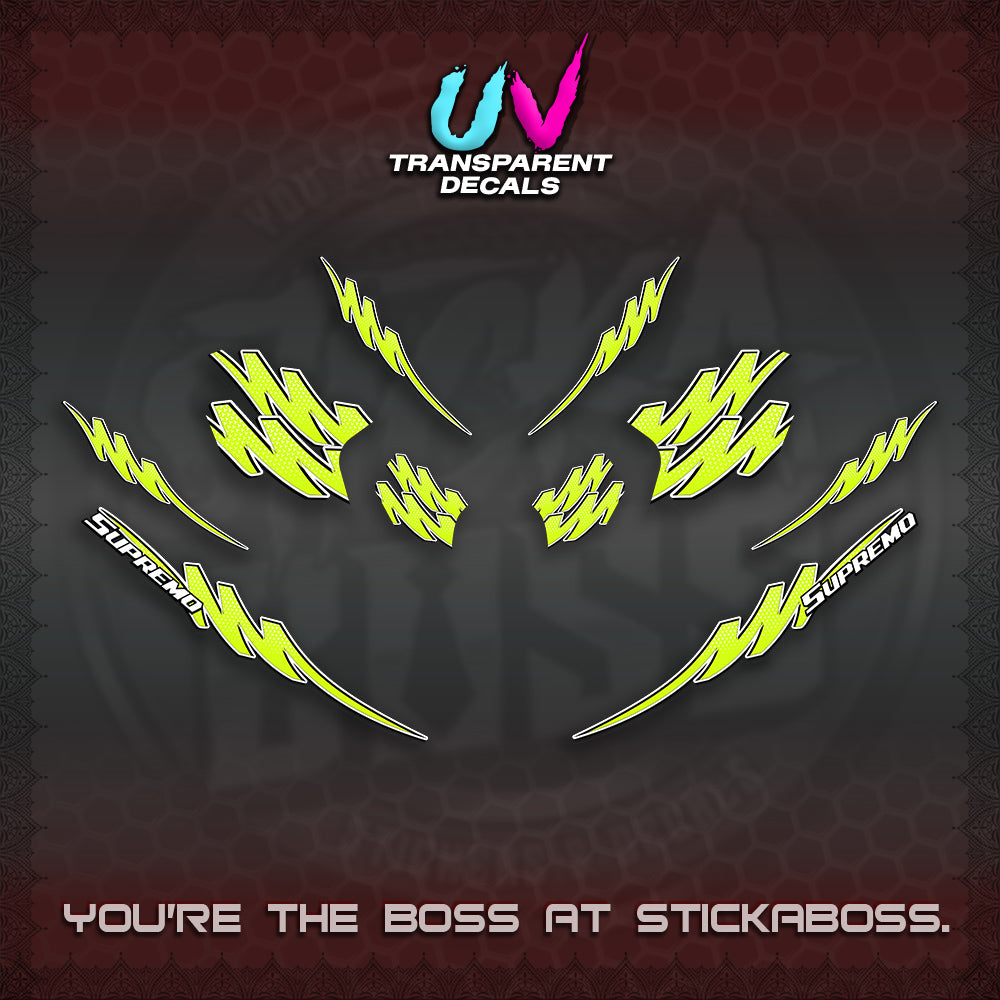 ADV 160 UV TRANSPARENT STRIPING(1 TONE PUTREA VIRDIAN) STICKER DECALS By STICKABOSS