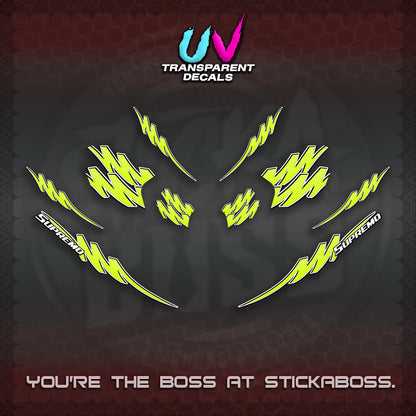 ADV 160 UV TRANSPARENT STRIPING(1 TONE PUTREA VIRDIAN) STICKER DECALS By STICKABOSS