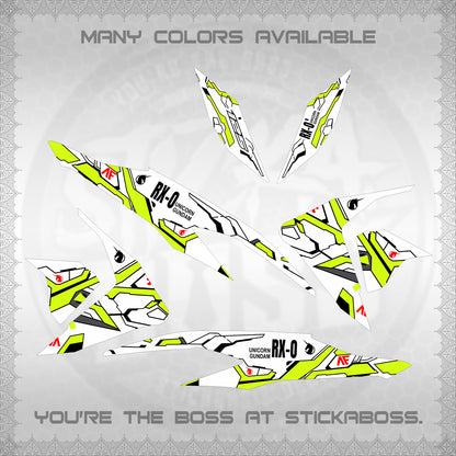 CLICK V2 FOR WHITE VARIO DECALS (RX-O UNICORN GD)STICKER DECALS By STICKABOSS