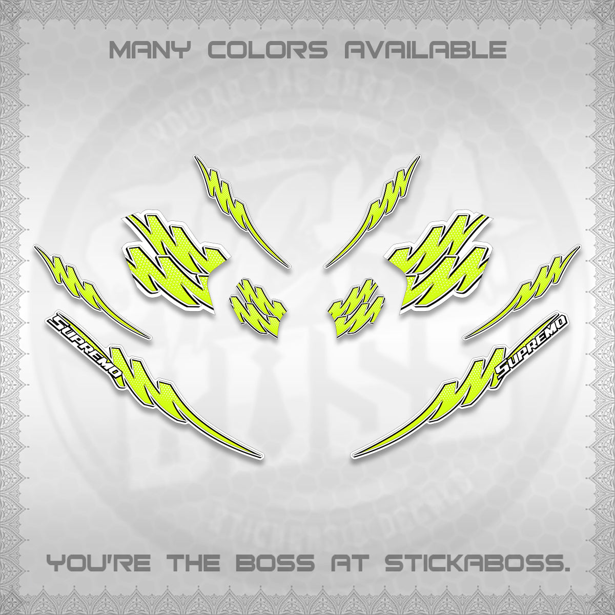 ADV 160 STRIPING FOR WHITE  (1 TONE PUTREA VIRDIAN)STICKER DECALS By STICKABOSS