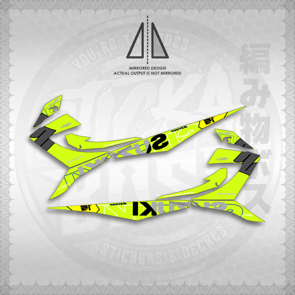 STICKER DECALS for RAIDER 150 REBORN CARB (RRCTPIN01) By STICKABOSS (SOFIE LAMINATED WATERPROOF)