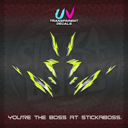 CLICK 125 V4 VARIO UV TRANSPARENT DECALS (2026 MODERN TRIBAL DESIGN) STICKER KITS By STICKABOSS