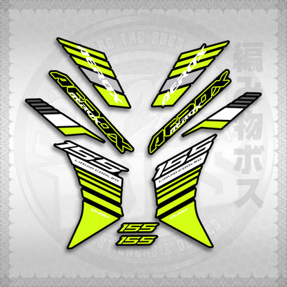 STICKER DECALS for AEROX V3 ALPHA TURBO INDO (AV3BAST) By STICKABOSS (SOFIE LAMINATED WATERPROOF)