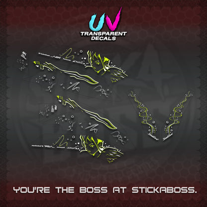 NMAX V2 UV TRANSPARENT DECALS (2026 2F2F DESIGN)STICKER DECALS By STICKABOSS