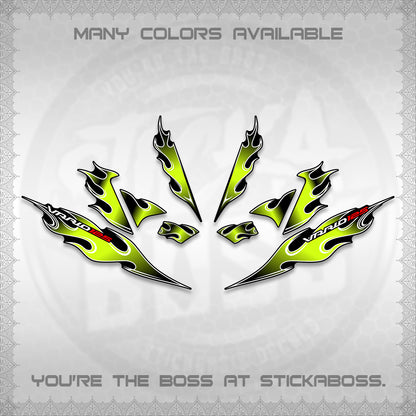 CLICK 125 V4 VARIO DECALS (2026 MOTIF FLAME 1 TONE)STICKER DECALS By STICKABOSS