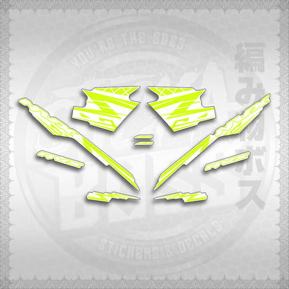 STICKER DECALS for AEROX V3 ALPHA TURBO INDO FOR WHITE (AV314ARV9SE) By STICKABOSS (SOFIE LAMINATED WATERPROOF)