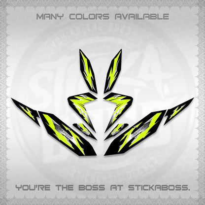 CLICK 125 V4 VARIO DECALS (2026 MODERN TRIBAL DESIGN) STICKER KITS By STICKABOSS
