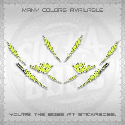 AEROX V2 FOR WHITE STRIPING DECALS (1 TONE PUTRA VIRDIAN)STICKER DECALS BY STICKABOSS