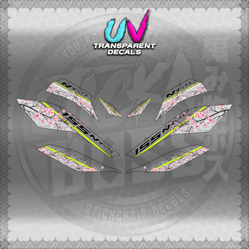 【PREMIUM UV PRINT】TRANSPARENT NMAX V3 TURBO INDO (AV3SAIN)【WITH FREEBIES】