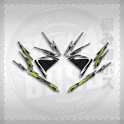 STICKER DECALS for AEROX 155 V1 (AV125LENEMOHO) By STICKABOSS (SOFIE LAMINATED WATERPROOF)