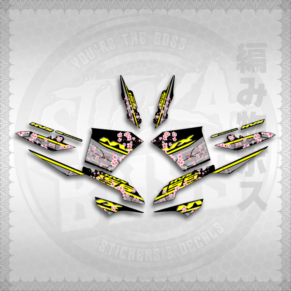 STICKER DECALS for AEROX V3 ALPHA TURBO INDO-MALAYSIAN (AV3SAIN) By STICKABOSS (SOFIE LAMINATED WATERPROOF)