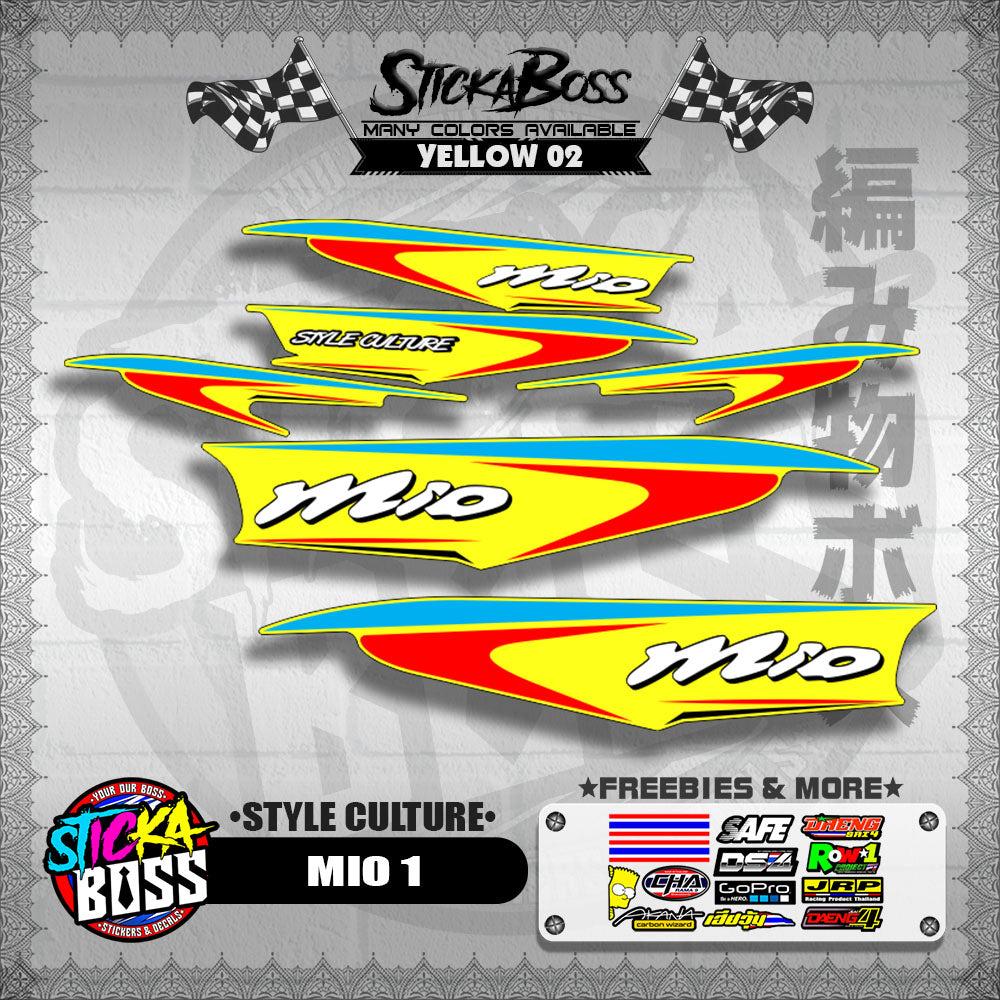 MIO 1 STOCK DECALS ( STYLE CULTURE )【WITH FREEBIES】