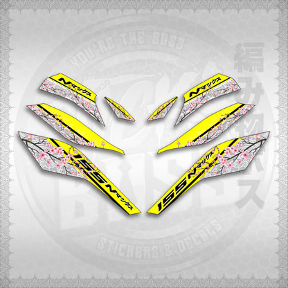 STICKER DECALS for NMAX V3 TURBO INDO (NV3SAIN) By STICKABOSS (SOFIE LAMINATED WATERPROOF)