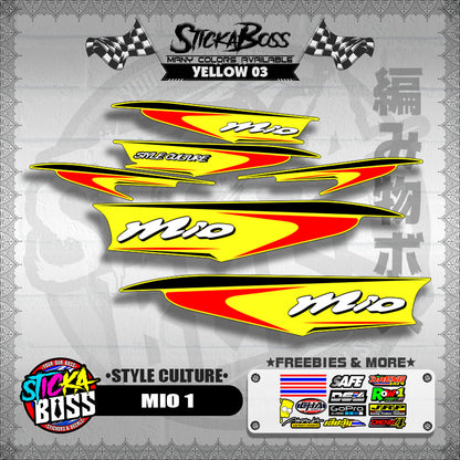 MIO 1 STOCK DECALS ( STYLE CULTURE )【WITH FREEBIES】