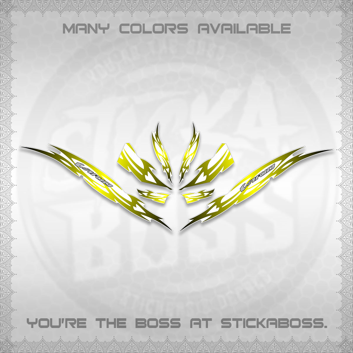 CLICK 125 V3 INDO VARIO FOR WHITE DECALS (2026 NUSANTARA STRIPING) STICKER DECALS By STICKABOSS