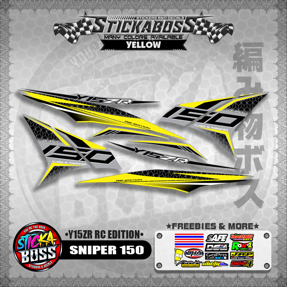 SNIPER 150 STICKER DECALS ( Y15ZR RC EDITION )【WITH FREEBIES】