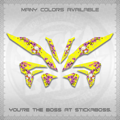 CLICK 125 V3 DECALS (LUCKY CAT SAKURA)STICKER DECALS By STICKABOSS