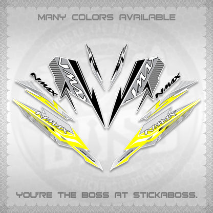 NMAX V2 FOR WHITE DECALS (2026 VARIO STYLE) STICKER DECALS By STICKABOSS