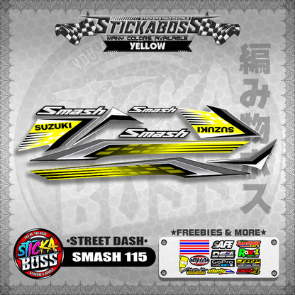 SMASH 115 STICKER DECALS ( STREET DASH )【WITH FREEBIES】