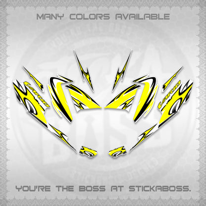 CLICK 125 V4 VARIO STRIPING FOR WHITE DECALS (2026 NEW LED DESIGN) STICKER DECALS By STICKABOSS