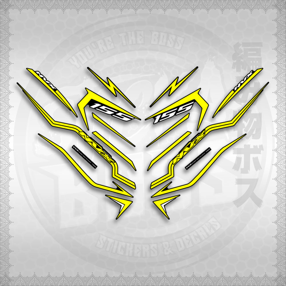 STICKER DECALS for AEROX V3 ALPHA TURBO INDO (AV3STTIRA) By STICKABOSS (SOFIE LAMINATED WATERPROOF)