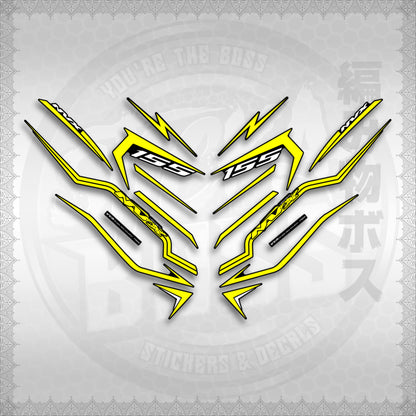 STICKER DECALS for AEROX V3 ALPHA TURBO INDO (AV3STTIRA) By STICKABOSS (SOFIE LAMINATED WATERPROOF)