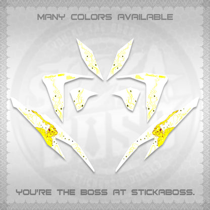CLICK V2 FOR WHITE DECALS (2026 2F2F SWIRL DESIGN) STICKER KITS BY STICKABOSS