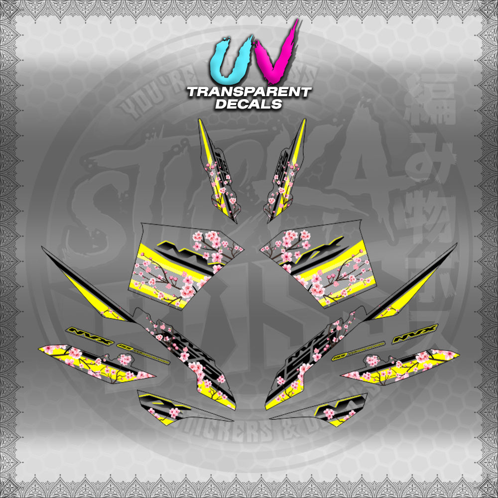 【PREMIUM UV PRINT】TRANSPARENT AEROX V3 ALPHA TURBO INDO-MALAYSIAN (AV3SAIN)【WITH FREEBIES】