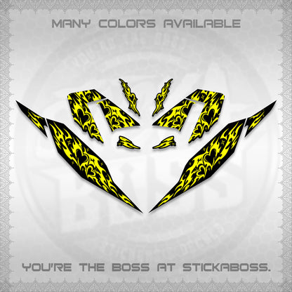 CLICK 125 V4 DECALS (2026 TRIBAL HEART DESIGN) STICKER KITS BY STICKABOSS