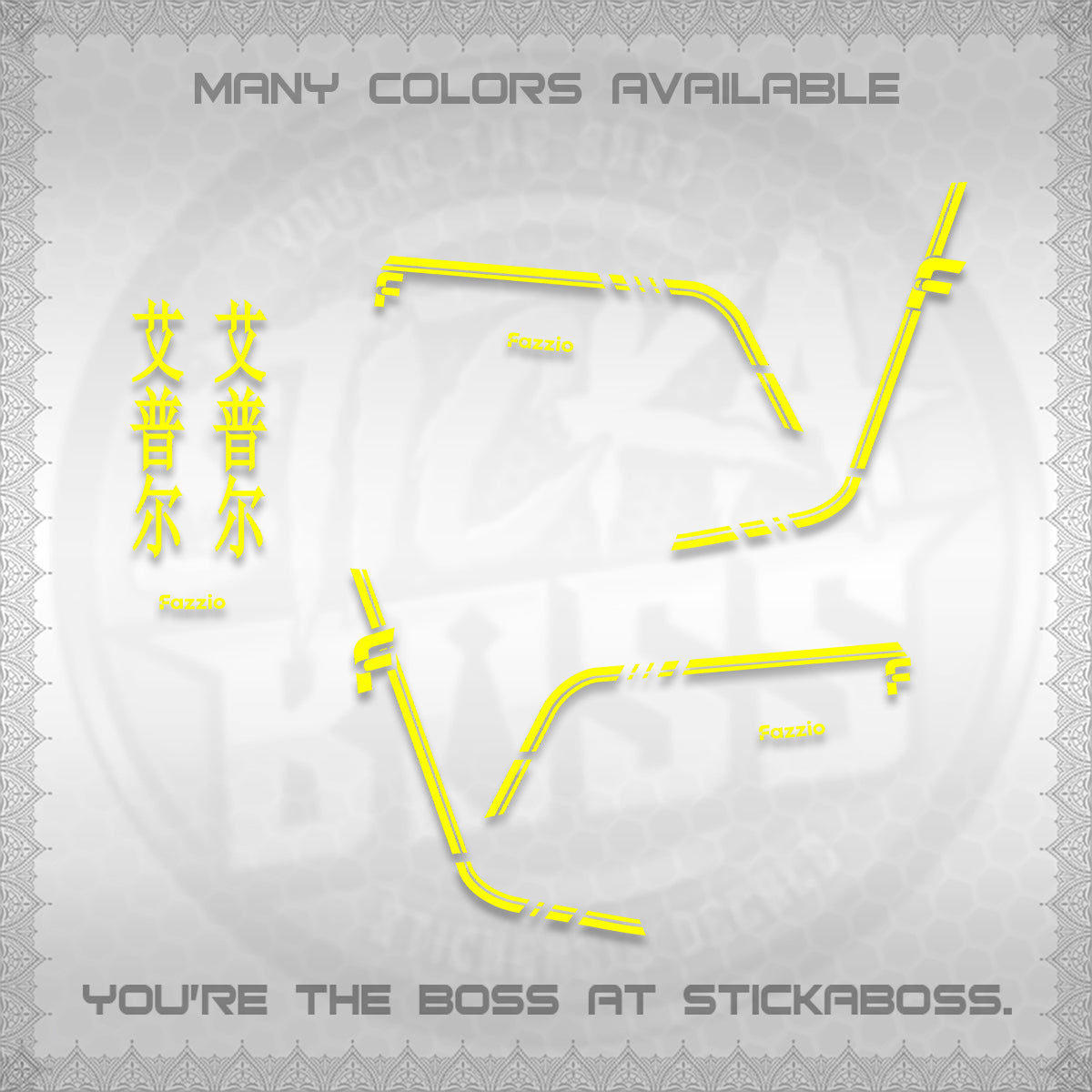 FAZZIO DECALS (2026 JAPAN LINES) STICKER KITS BY STICKABOSS