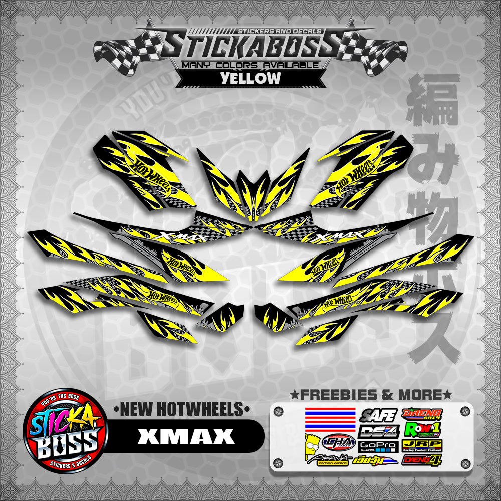 XMAX DECALS ( NEW HOTWHEELS )【WITH FREEBIES】